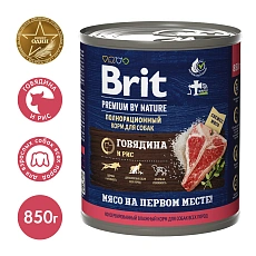 Brit Premium Dog (Говядина и рис)